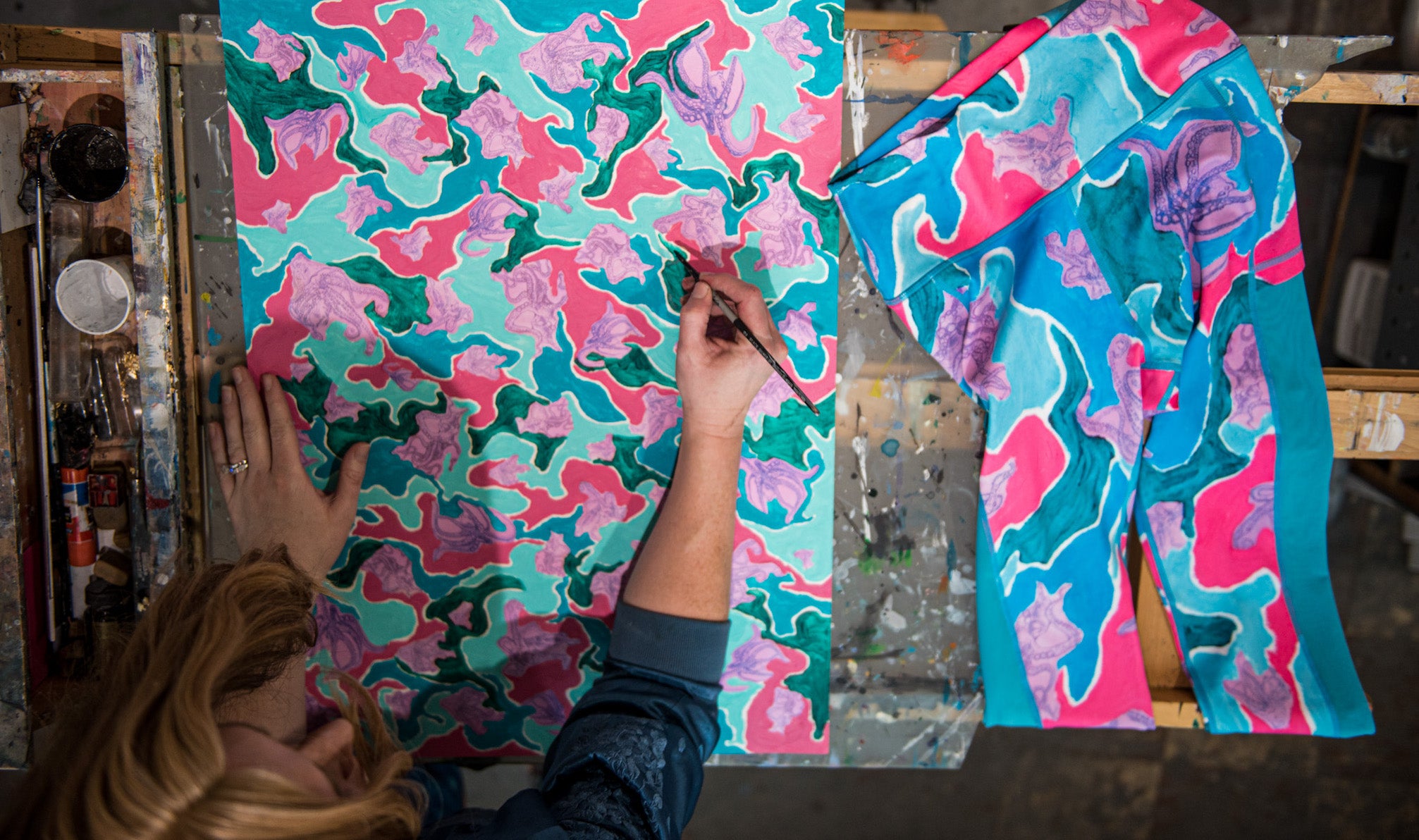 paintings on leggings