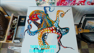There's an Octopus Climbing Up My Leg... Legging