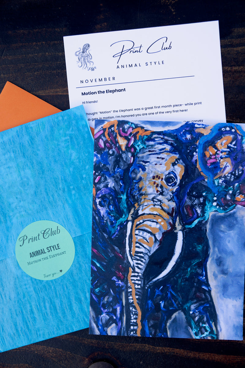 Print Cub: Motion the Elephant